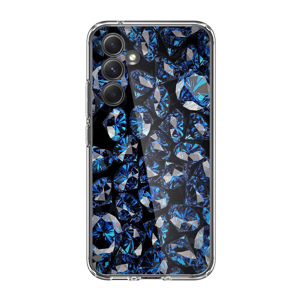 Blue Diamonds Pattern Samsung Galaxy S23 FE Case
