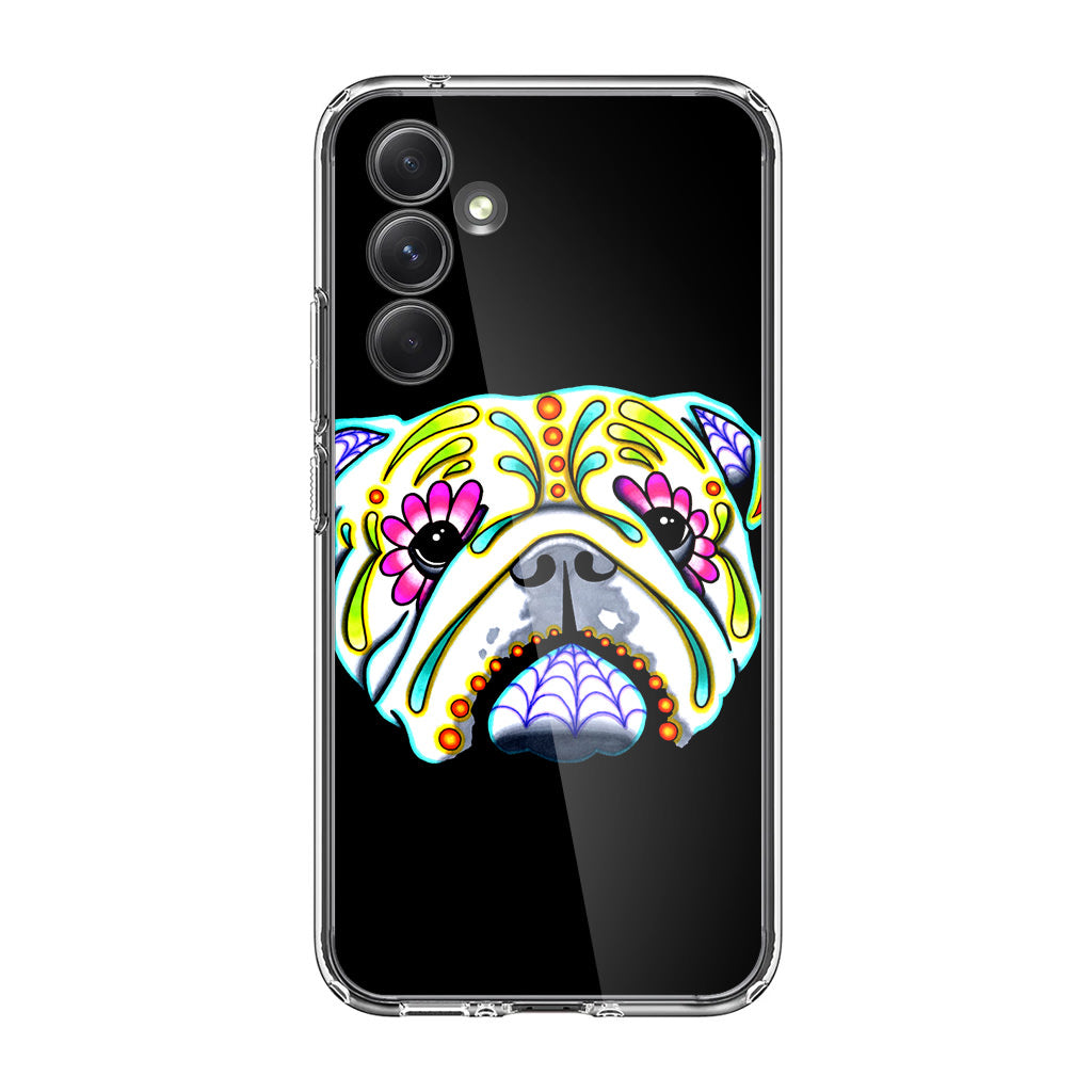 Colorful Bulldog Art Samsung Galaxy S23 FE Case
