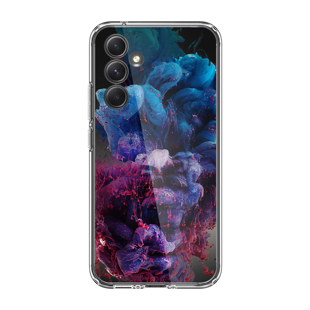 Colorful Dust Art on Black Samsung Galaxy S23 FE Case