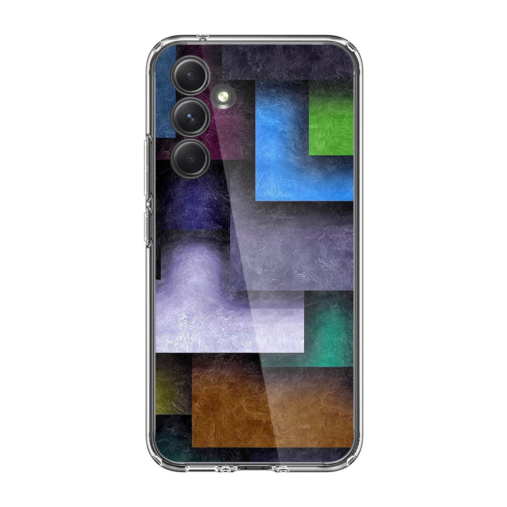 Colorful Rectangel Art Samsung Galaxy S23 FE Case