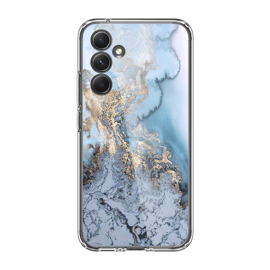 Golden Azure Marble Samsung Galaxy S23 FE Case