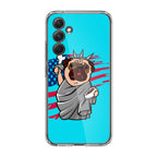 Independence Day Pug Samsung Galaxy A54 5G Case