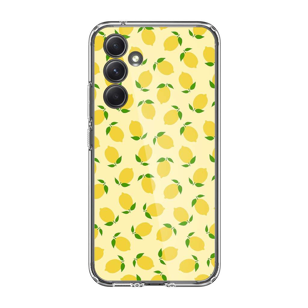 Lemons Fruit Pattern Samsung Galaxy S23 FE Case
