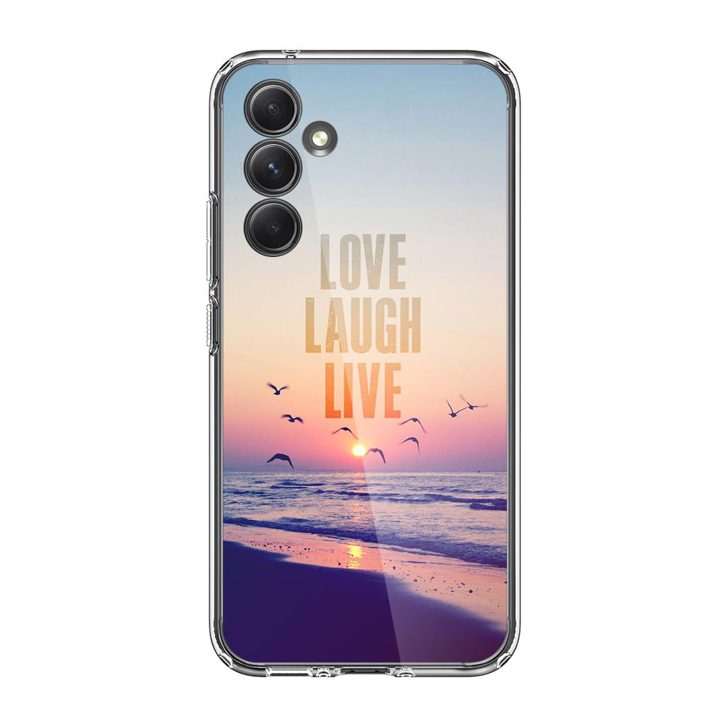 Love Laugh Live Samsung Galaxy S23 FE Case