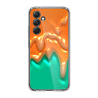 Orange Paint Dripping Samsung Galaxy S23 FE Case
