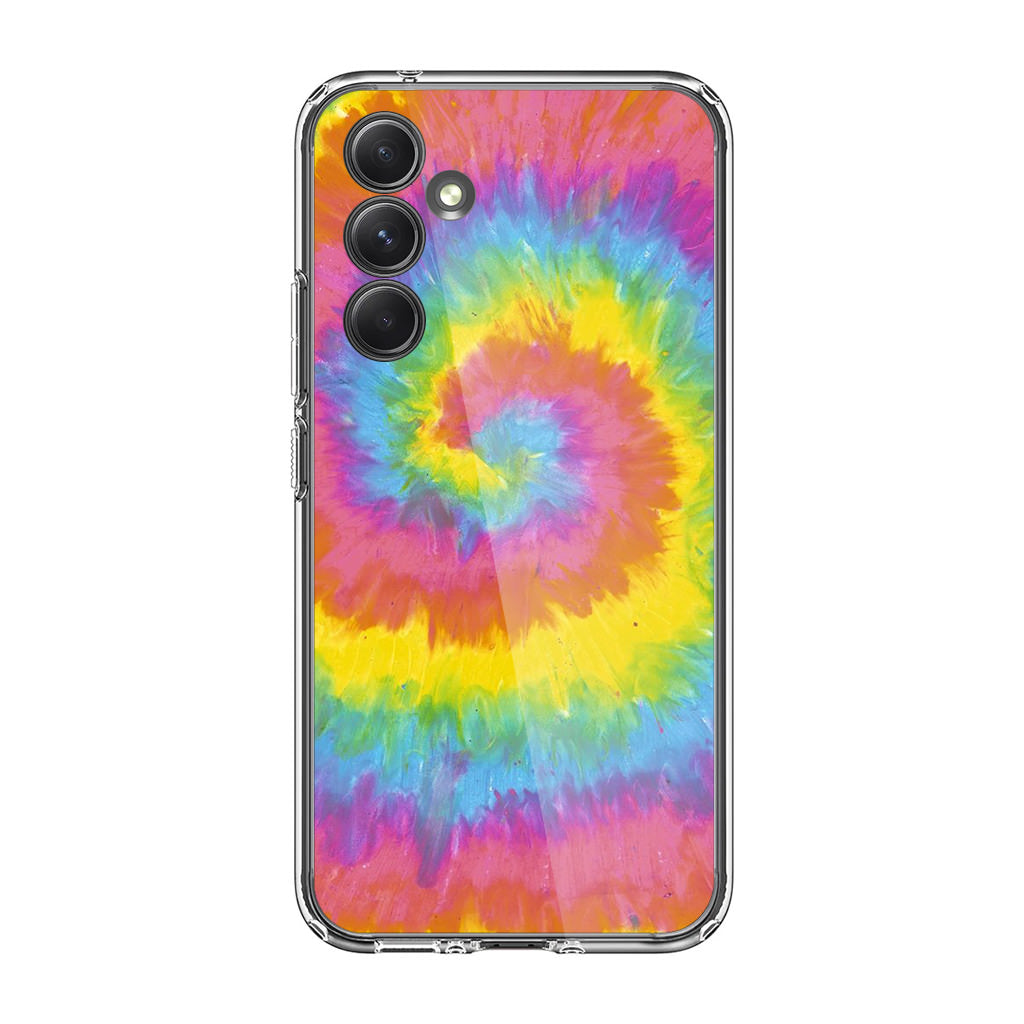 Pastel Rainbow Tie Dye Samsung Galaxy A54 5G Case