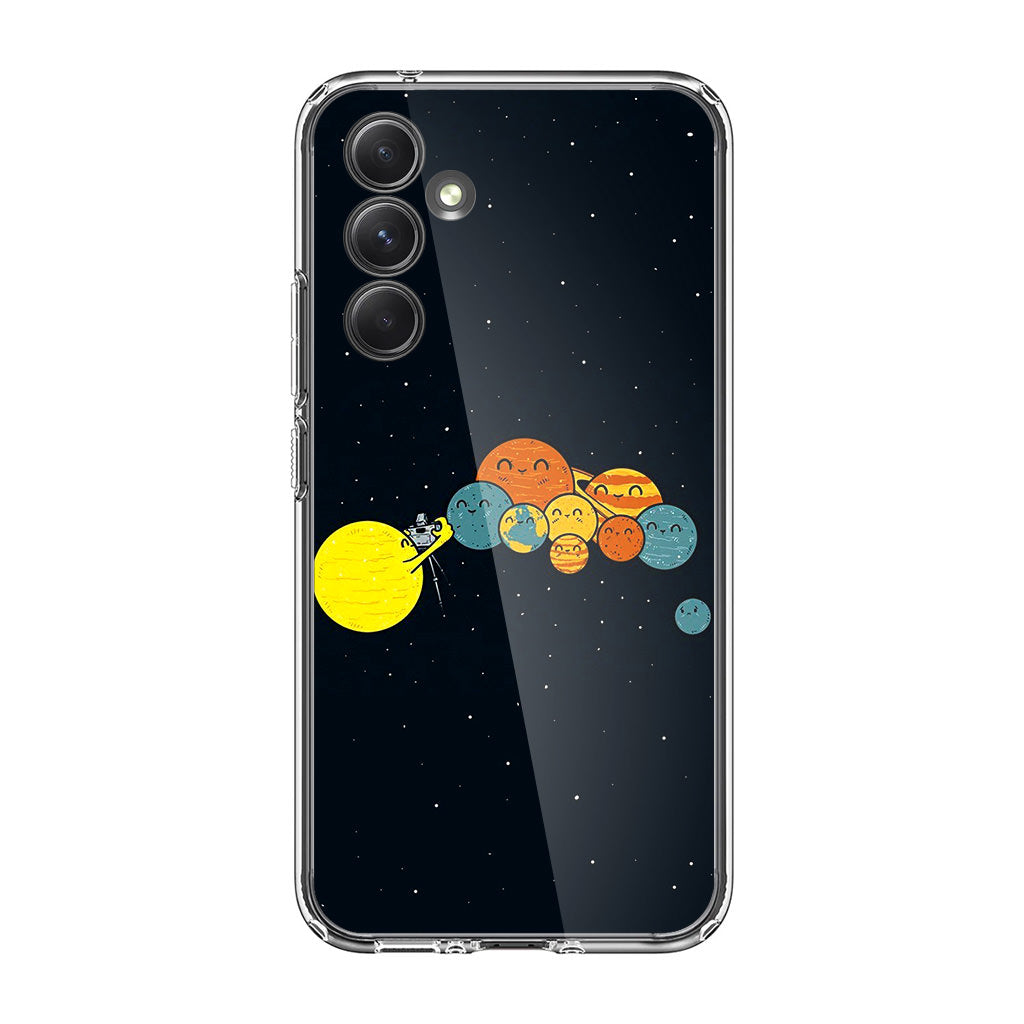 Planet Cute Illustration Samsung Galaxy A35 5G Case