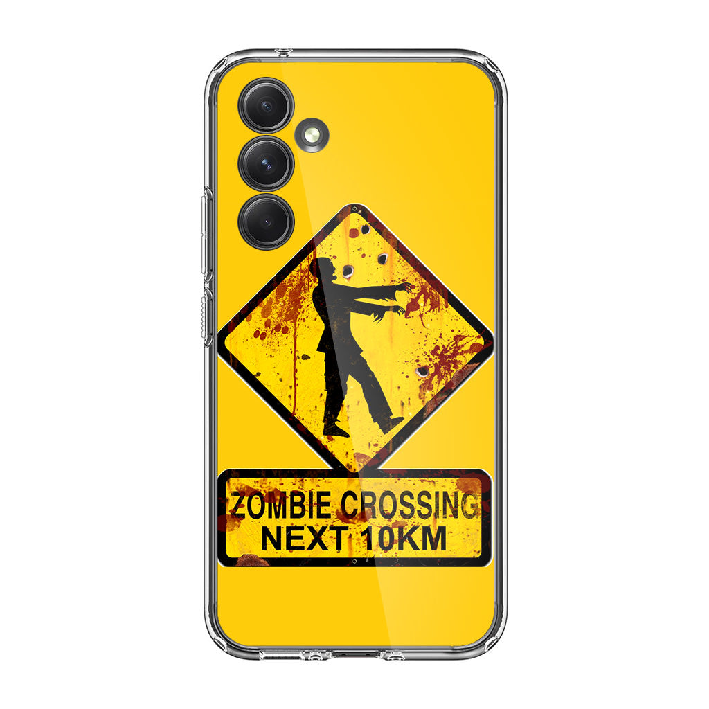 Zombie Crossing Sign Samsung Galaxy S23 FE Case