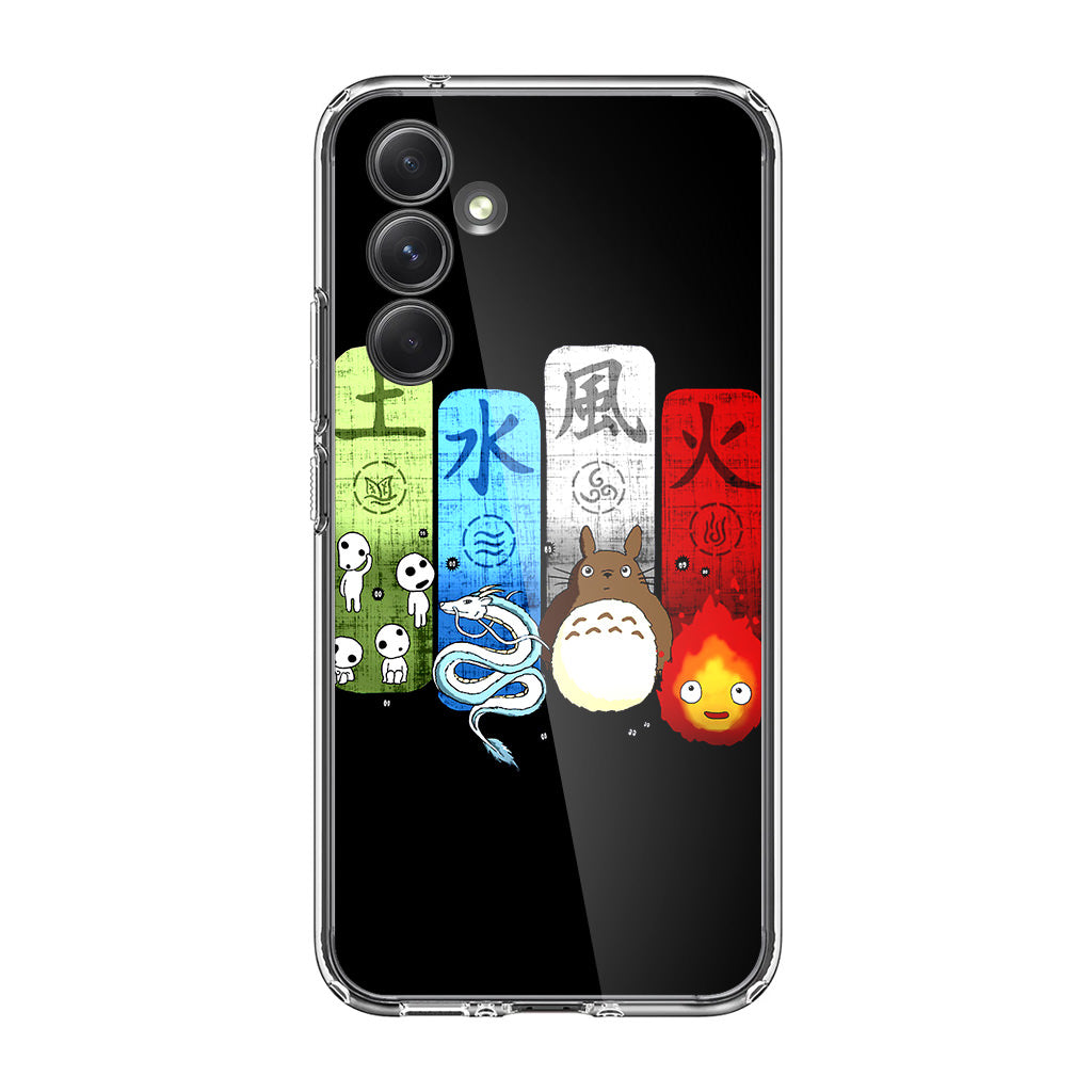 Ghibli Elemental Charms Samsung Galaxy A25 5G / Galaxy A15 5G Case