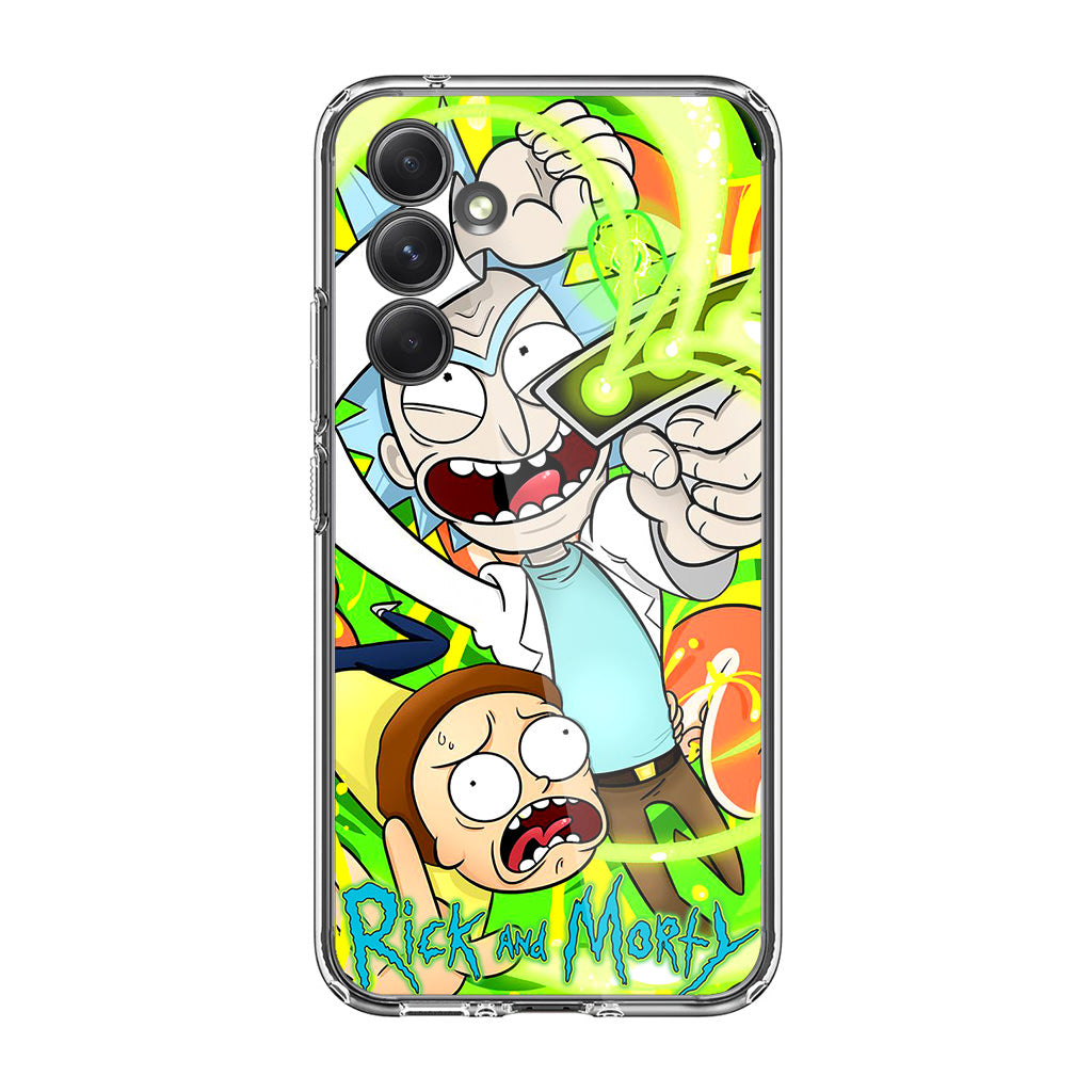 Rick And Morty Shoot Portal Gun Samsung Galaxy A25 5G / Galaxy A15 5G Case