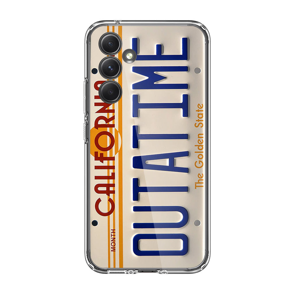 Back to the Future License Plate Outatime Samsung Galaxy A25 5G / Galaxy A15 5G Case