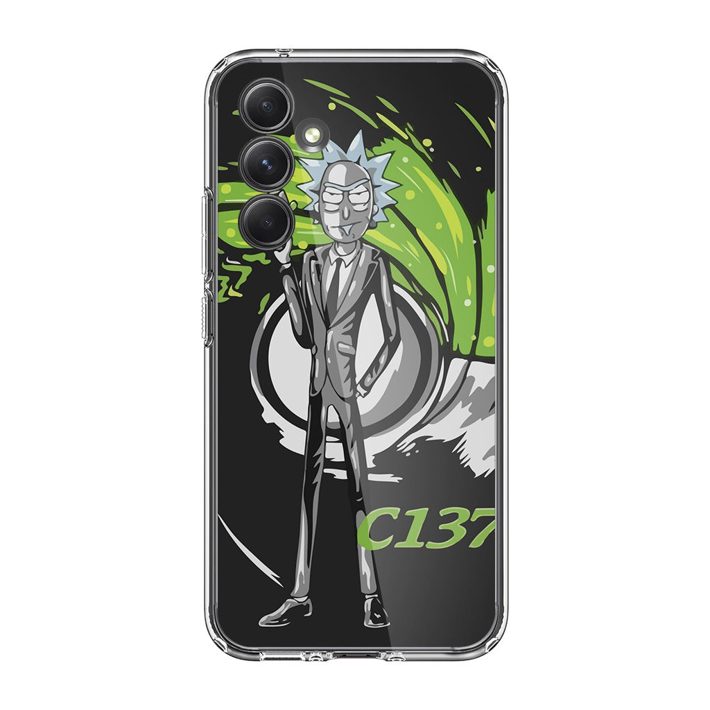 Rick Sanchez Agent C137 Samsung Galaxy A35 5G Case