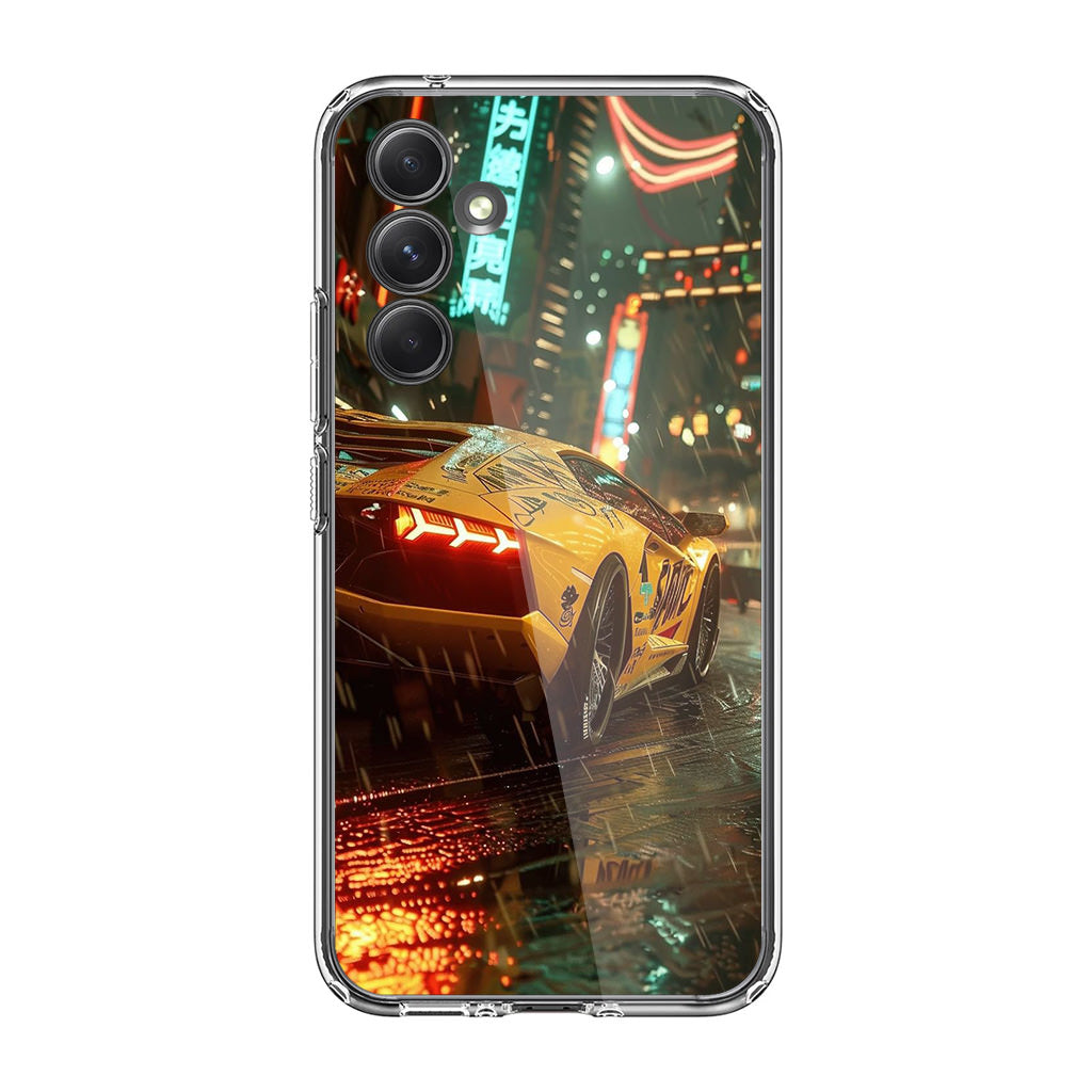 Night Drift Thunder Neon Streets Samsung Galaxy A25 5G / Galaxy A15 5G Case
