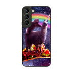 LLama And Sloth On Space Galaxy S22 / S22 Plus Case