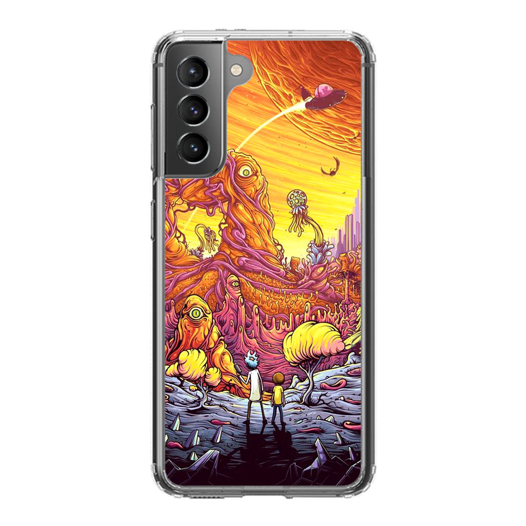 Rick And Morty Alien Planet Galaxy S22 / S22 Plus Case
