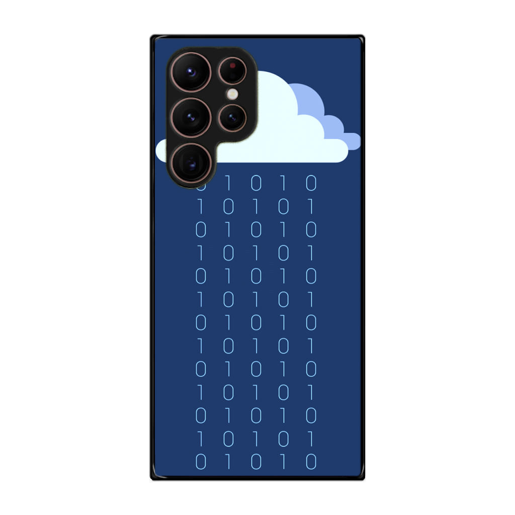 Abstract Binary Minimalist Galaxy S22 Ultra 5G Case