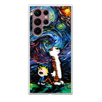 Calvin Art At Starry Night Galaxy S22 Ultra 5G Case