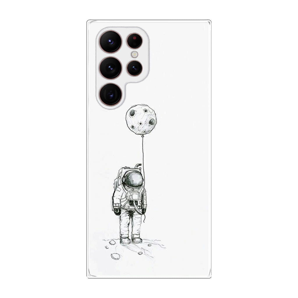 Astronaut Moon Balloon Galaxy S22 Ultra 5G Case