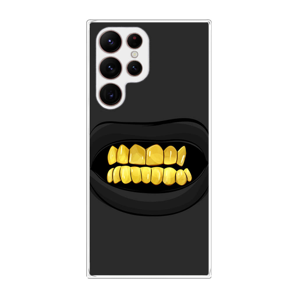 Gold Grillz Galaxy S22 Ultra 5G Case
