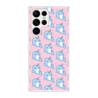 Horned Whales Pattern Galaxy S22 Ultra 5G Case