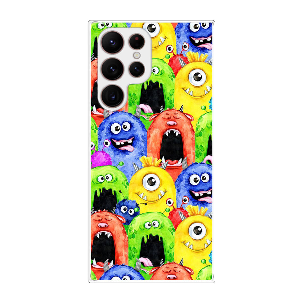 Monster Watercolor Art Galaxy S22 Ultra 5G Case