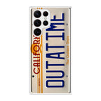 Back to the Future License Plate Outatime Galaxy S22 Ultra 5G Case