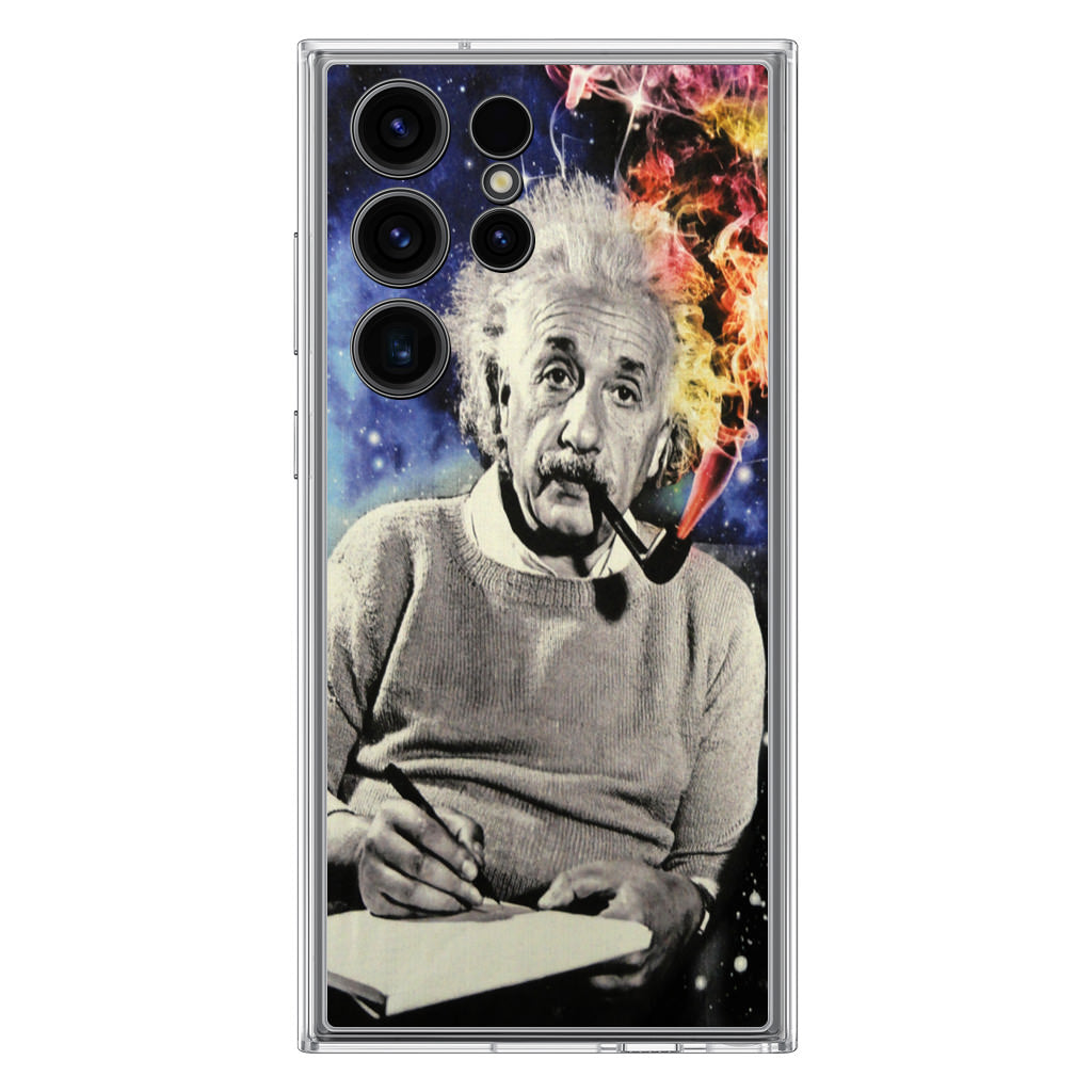 Albert Einstein Smoking Samsung Galaxy S23 Ultra Case