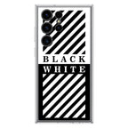 Black White Stripes Samsung Galaxy S23 Ultra Case