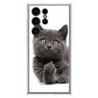 Finger British Shorthair Cat Samsung Galaxy S23 Ultra Case