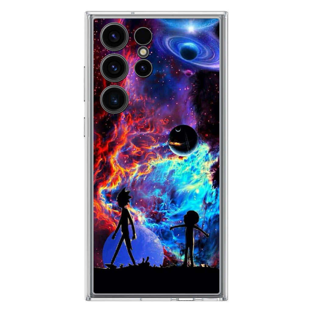 Rick And Morty Flat Galaxy Samsung Galaxy S23 Ultra Case
