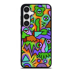 Abstract Colorful Doodle Art Samsung Galaxy S24 FE Case