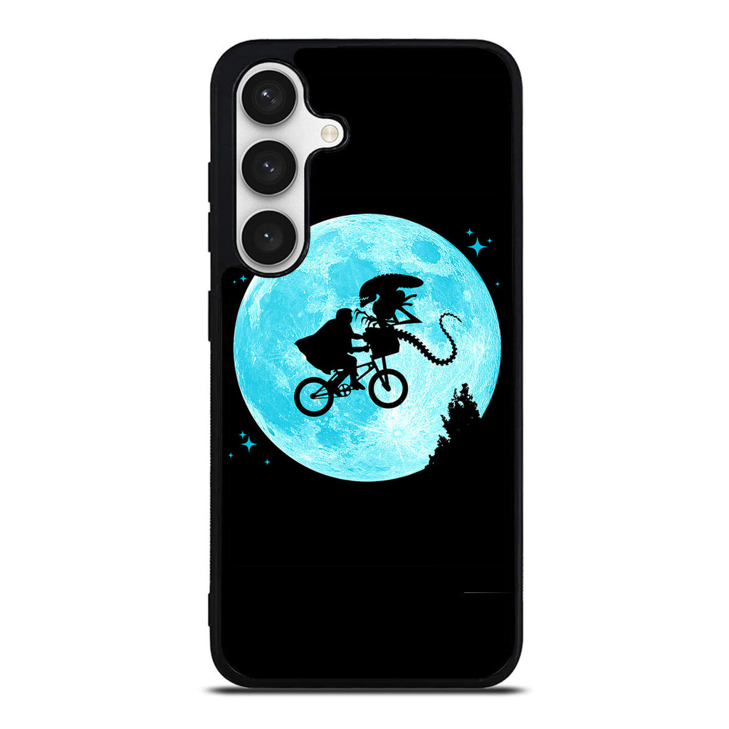 Alien Bike to the Moon Samsung Galaxy S24 / S24 Plus Case
