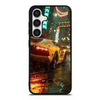 Night Drift Thunder Neon Streets Samsung Galaxy S24 FE Case