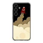 Rocket Ship Samsung Galaxy S24 FE Case