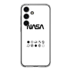 NASA Minimalist White Samsung Galaxy S24 / S24 Plus Case