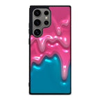 Pink Paint Dripping Samsung Galaxy S24 Ultra Case