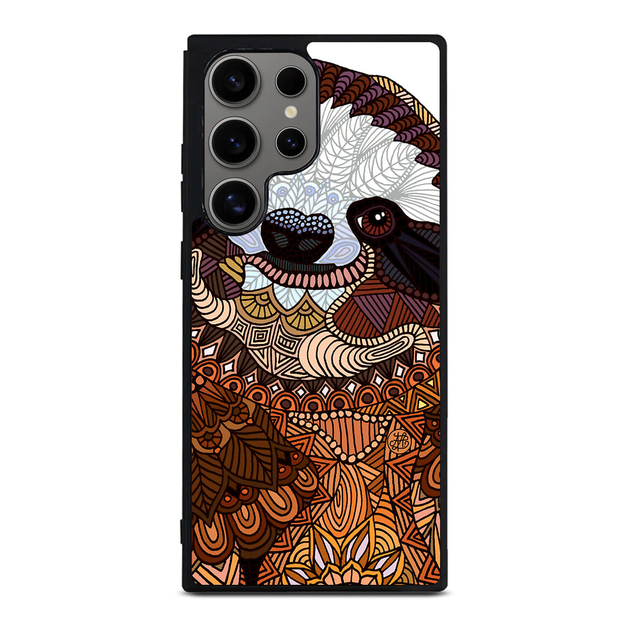 Sloth Ethnic Pattern Samsung Galaxy S24 Ultra Case