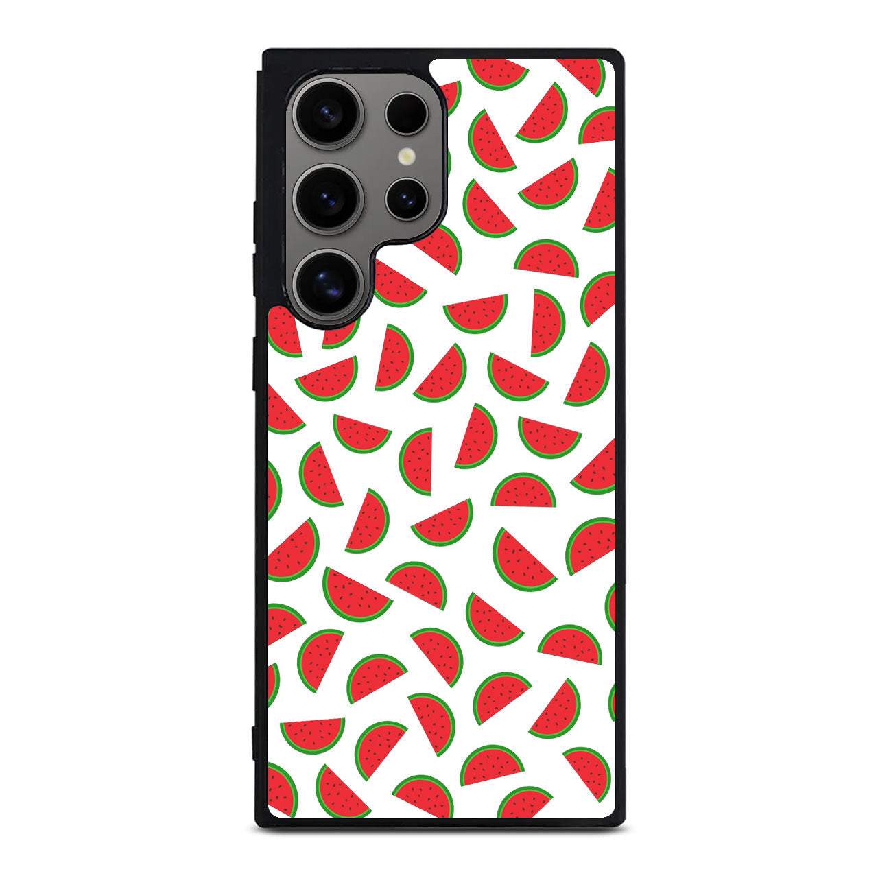 Watermelon Fruit Pattern White Samsung Galaxy S24 Ultra Case