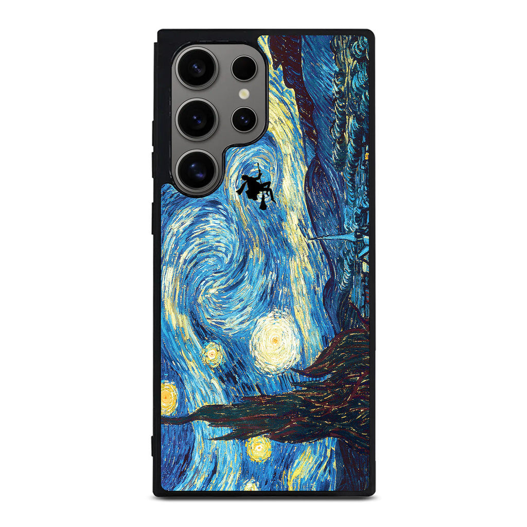 Witch on The Starry Night Sky Samsung Galaxy S24 Ultra Case