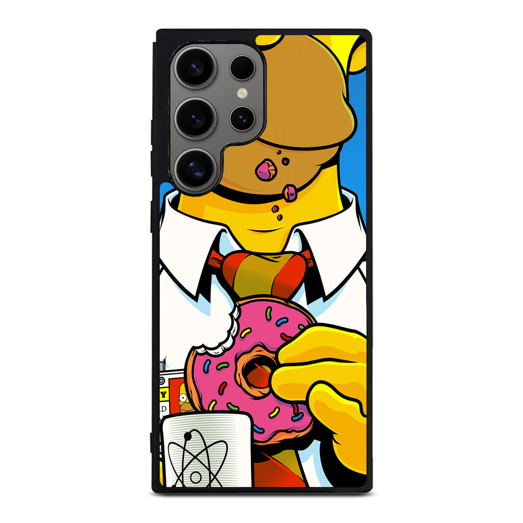 Homer Eats Donut Samsung Galaxy S24 Ultra Case