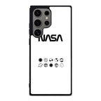 NASA Minimalist White Samsung Galaxy S24 Ultra Case