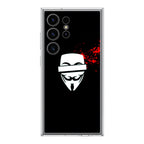 Anonymous Blood Splashes Samsung Galaxy S24 Ultra Case