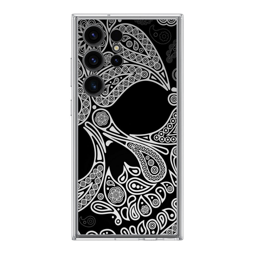 Black Skull Samsung Galaxy S24 Ultra Case