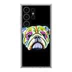 Colorful Bulldog Art Samsung Galaxy S24 Ultra Case