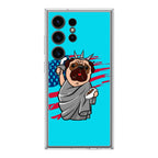 Independence Day Pug Samsung Galaxy S24 Ultra Case