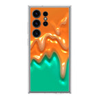 Orange Paint Dripping Samsung Galaxy S24 Ultra Case