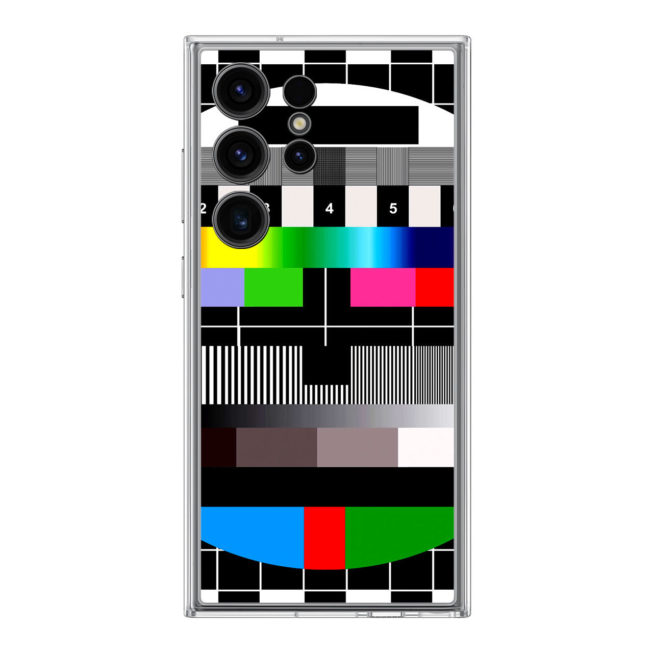 Scheme Pause TV Colorful Mesh Samsung Galaxy S24 Ultra Case