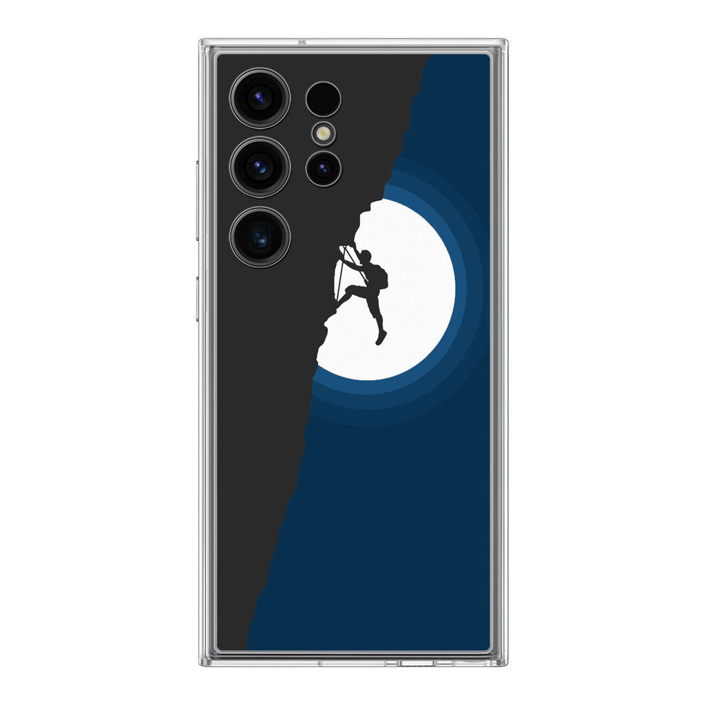 Silhouette of Climbers Samsung Galaxy S24 Ultra Case