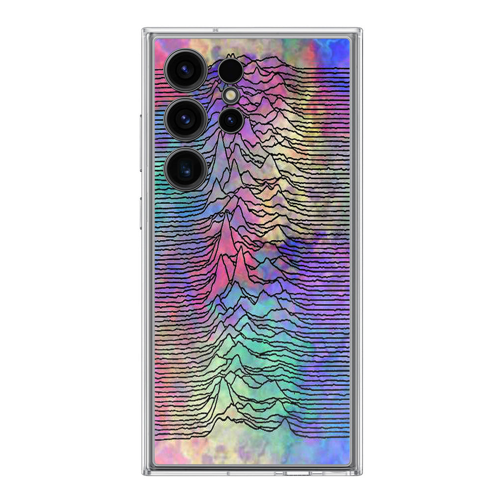 Joy Division Unknown Pleasures Colorful Samsung Galaxy S24 Ultra Case