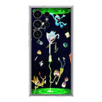Rick And Morty Portal Fall Samsung Galaxy S24 Ultra Case